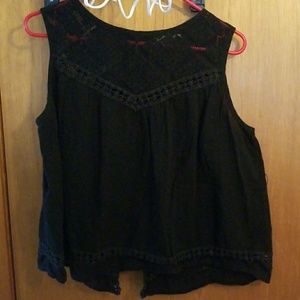 Open back crop top